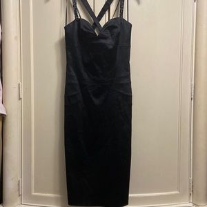 Black midi dress 4